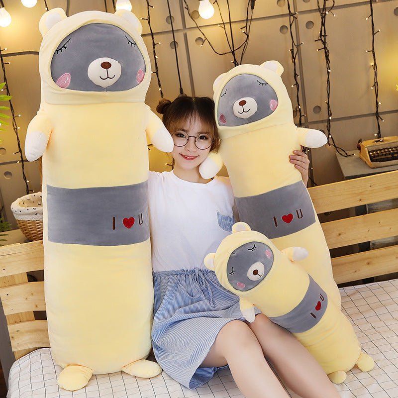 Kawaii Doll Long Log Pillow Plush Toys of Animals in Pajamas - DunbiBeauty, LLC