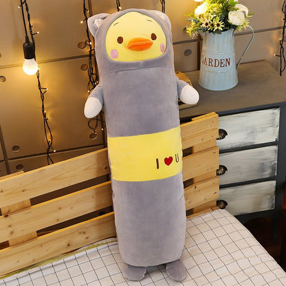 Kawaii Doll Long Log Pillow Plush Toys of Animals in Pajamas - DunbiBeauty, LLC