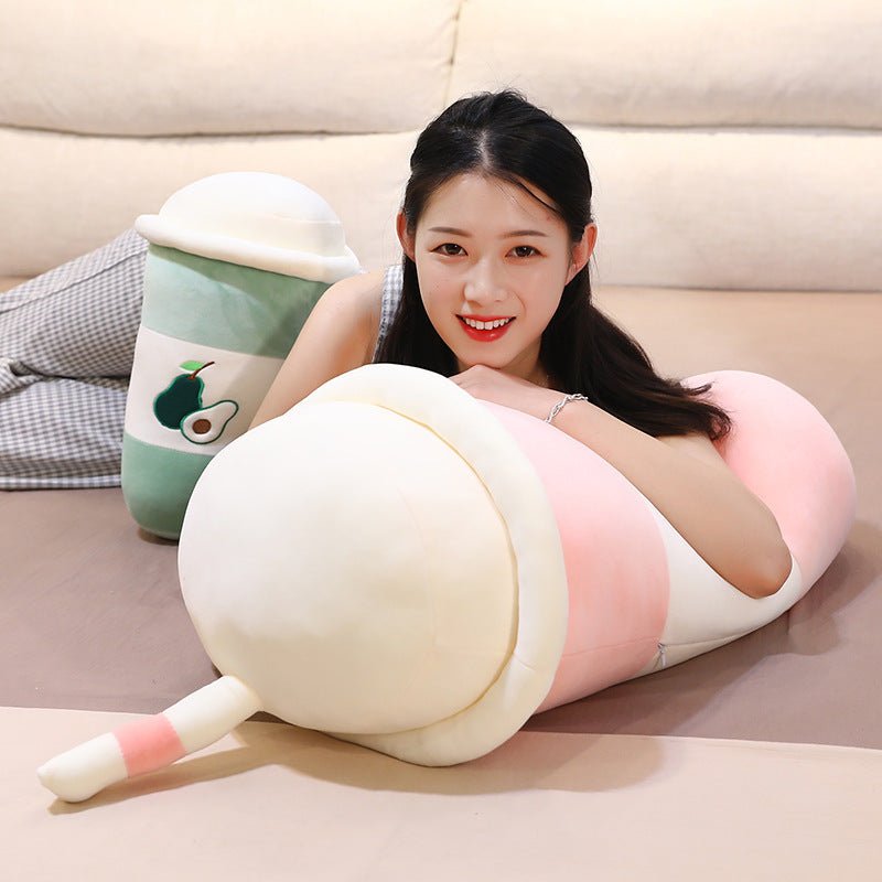 Kawaii Milk Tea Pillow Doll Plush Cute Toy - DunbiBeauty, LLC