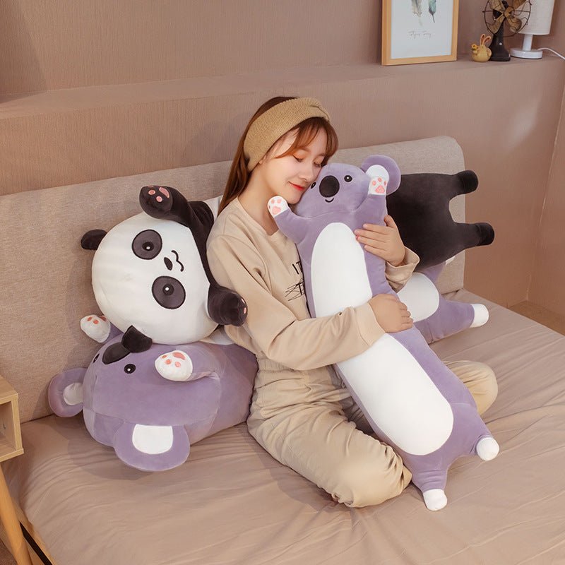 Kawaii Plush Toy Long Pillow Panda Koala Doll - DunbiBeauty, LLC