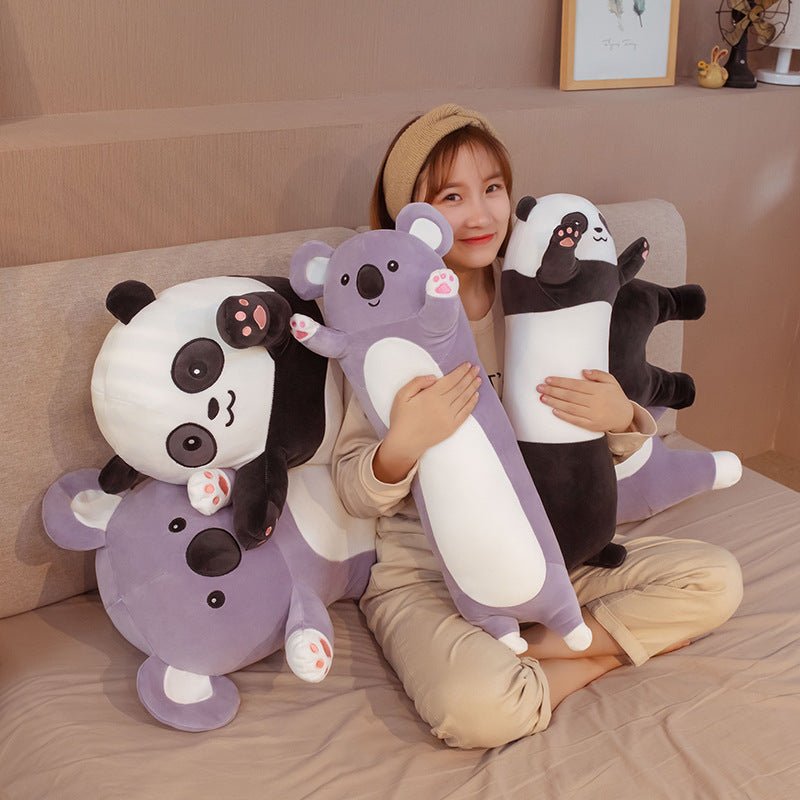 Kawaii Plush Toy Long Pillow Panda Koala Doll - DunbiBeauty, LLC