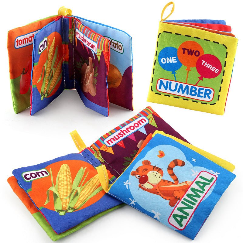 Kid's Cute Cloth Books About Veggies, Animals, Cars and More - DunbiBeauty, LLC