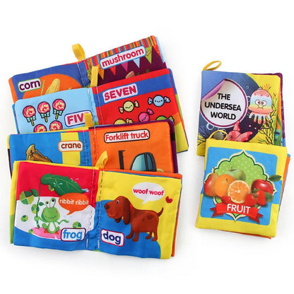 Kid's Cute Cloth Books About Veggies, Animals, Cars and More - DunbiBeauty, LLC