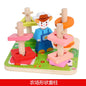 Kid's Early Learning Wooden Placement Block Toys - DunbiBeauty, LLC