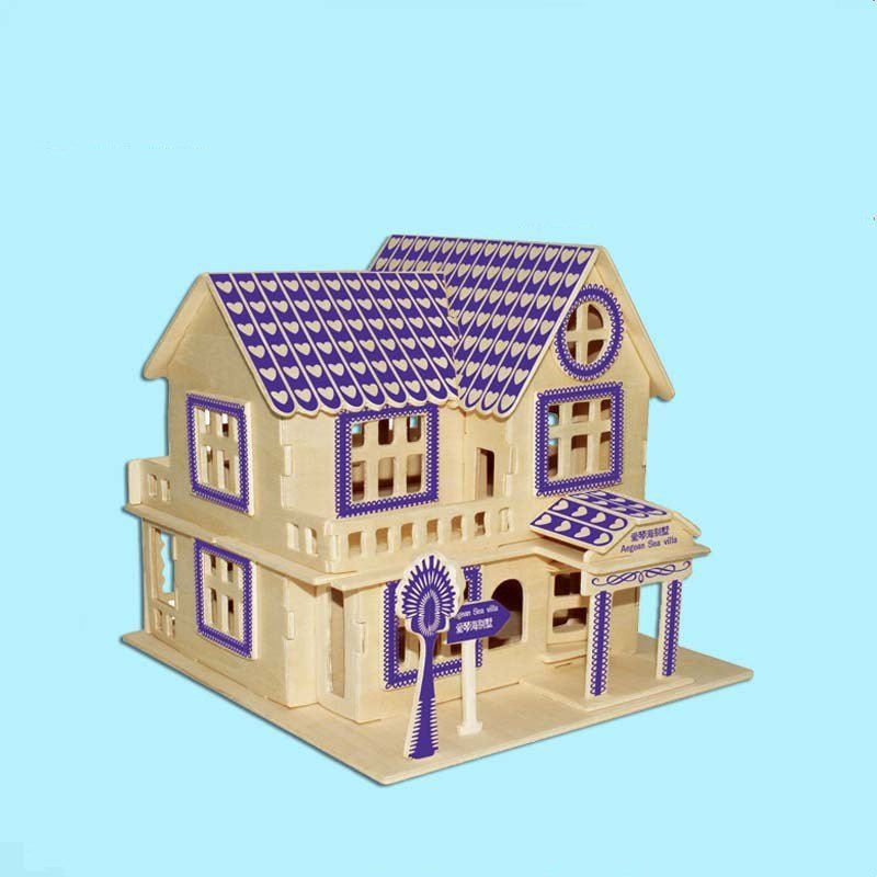 Kid's Education Play Wooden Model Dollhouse - DunbiBeauty, LLC