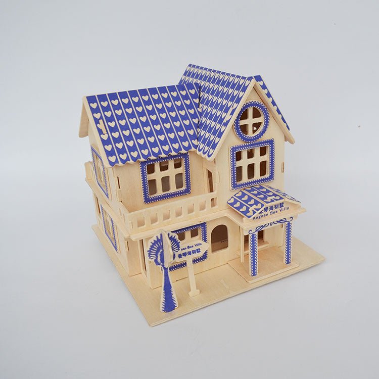 Kid's Education Play Wooden Model Dollhouse - DunbiBeauty, LLC