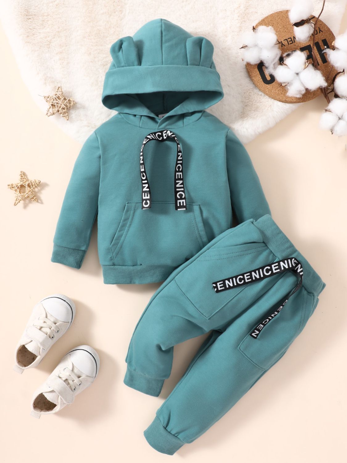 Kids Long Sleeve Hoodie and Joggers Set - DunbiBeauty, LLC