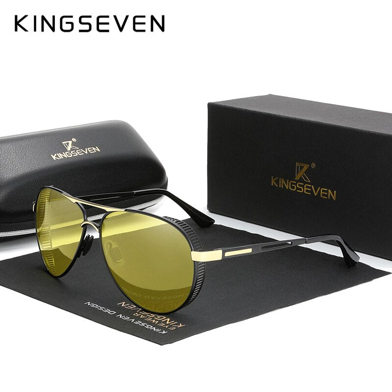 KINGSEVEN Men's Aluminum Sunglasses - DunbiBeauty, LLC