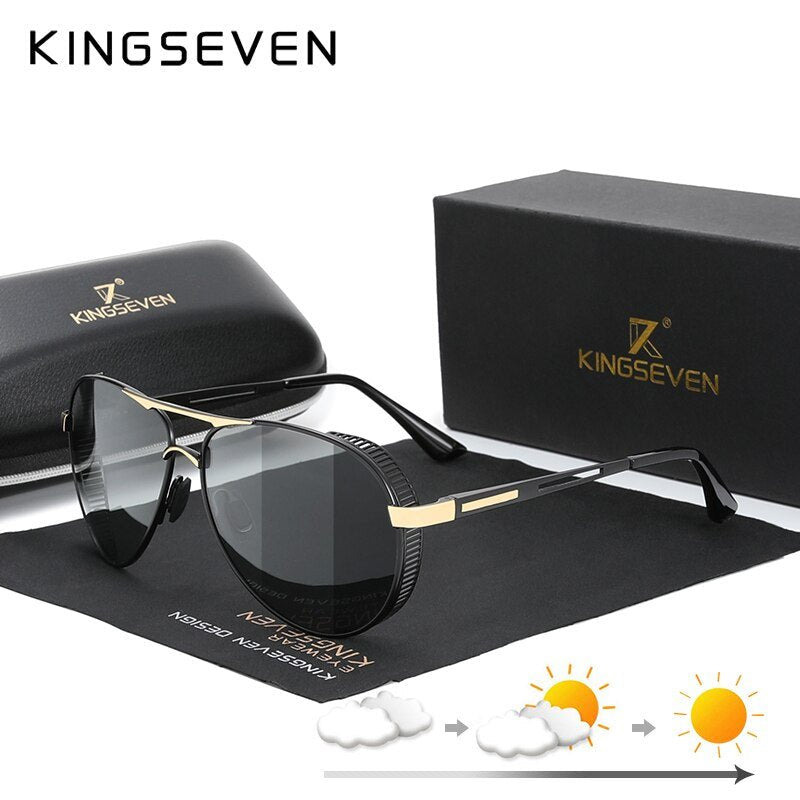 KINGSEVEN Men's Aluminum Sunglasses - DunbiBeauty, LLC