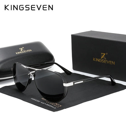 KINGSEVEN Men's Aluminum Sunglasses - DunbiBeauty, LLC