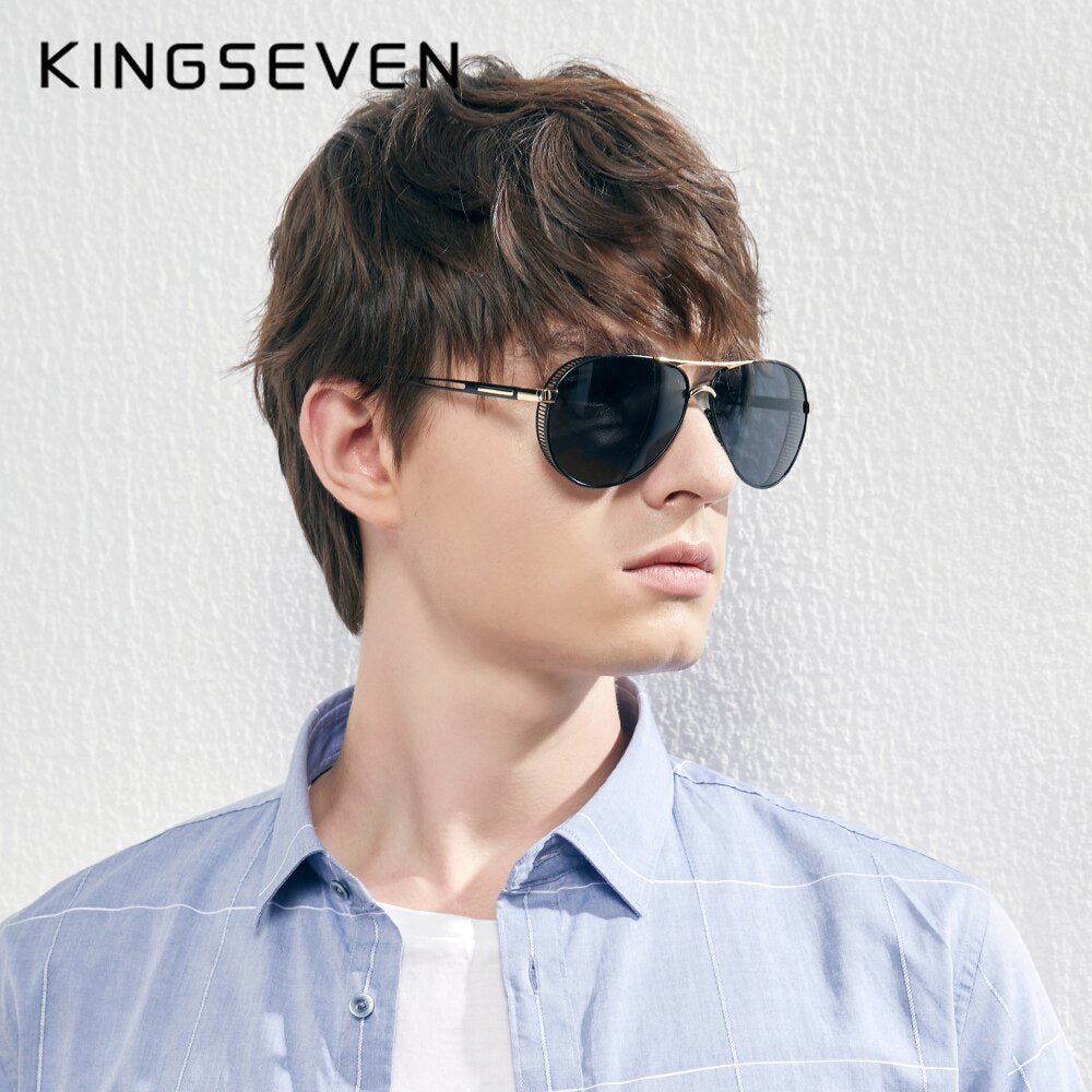 KINGSEVEN Men's Aluminum Sunglasses - DunbiBeauty, LLC