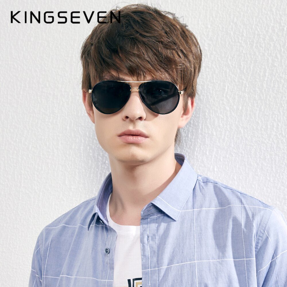 KINGSEVEN Men's Aluminum Sunglasses - DunbiBeauty, LLC