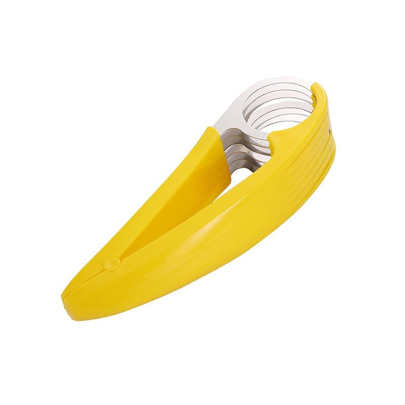 Kitchen Accessories Banana Slicer Fruit Vegetable Sausage Slicer Stainless Steel Banana Cutter Salad Sundaes Tools Cooking Tools - DunbiBeauty, LLC