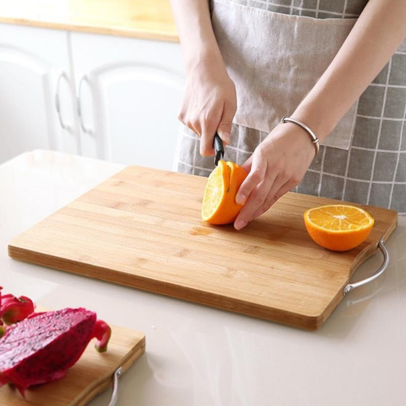 Kitchen Chopping Board Wooden Vegetable Fruits Outdoor Camping Food Cutting Board Bamboo Rectangle Meats Cutting Board - DunbiBeauty, LLC