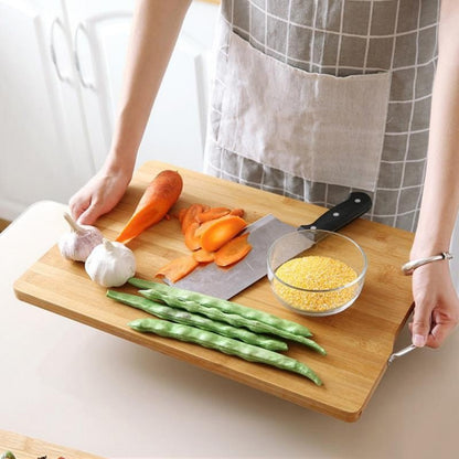 Kitchen Chopping Board Wooden Vegetable Fruits Outdoor Camping Food Cutting Board Bamboo Rectangle Meats Cutting Board - DunbiBeauty, LLC