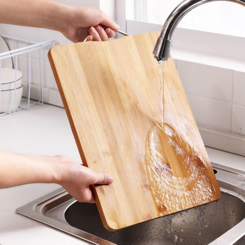 Kitchen Chopping Board Wooden Vegetable Fruits Outdoor Camping Food Cutting Board Bamboo Rectangle Meats Cutting Board - DunbiBeauty, LLC