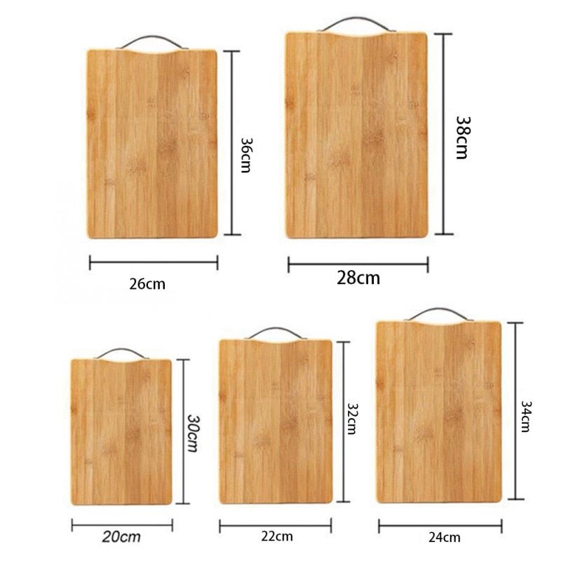 Kitchen Chopping Board Wooden Vegetable Fruits Outdoor Camping Food Cutting Board Bamboo Rectangle Meats Cutting Board - DunbiBeauty, LLC