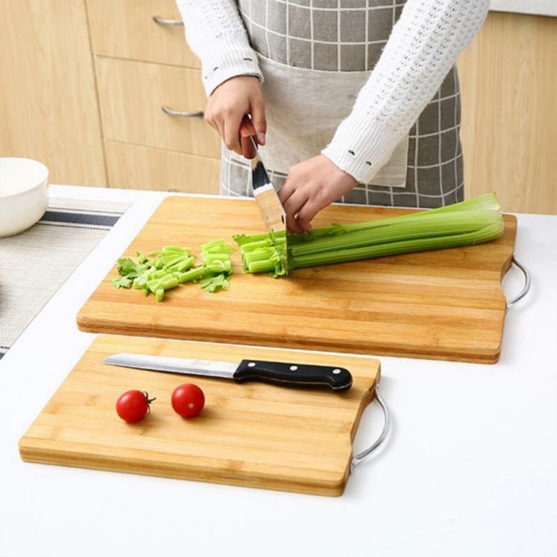 Kitchen Chopping Board Wooden Vegetable Fruits Outdoor Camping Food Cutting Board Bamboo Rectangle Meats Cutting Board - DunbiBeauty, LLC