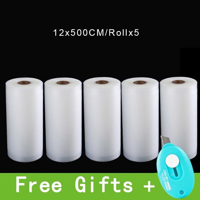 Kitchen Food Vacuum Bag Storage Bags For Vacuum Sealer Vacuum Packaging Rolls 12/15/20/25/28cm*500cm - DunbiBeauty, LLC