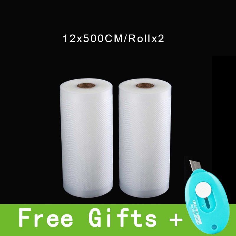 Kitchen Food Vacuum Bag Storage Bags For Vacuum Sealer Vacuum Packaging Rolls 12/15/20/25/28cm*500cm - DunbiBeauty, LLC