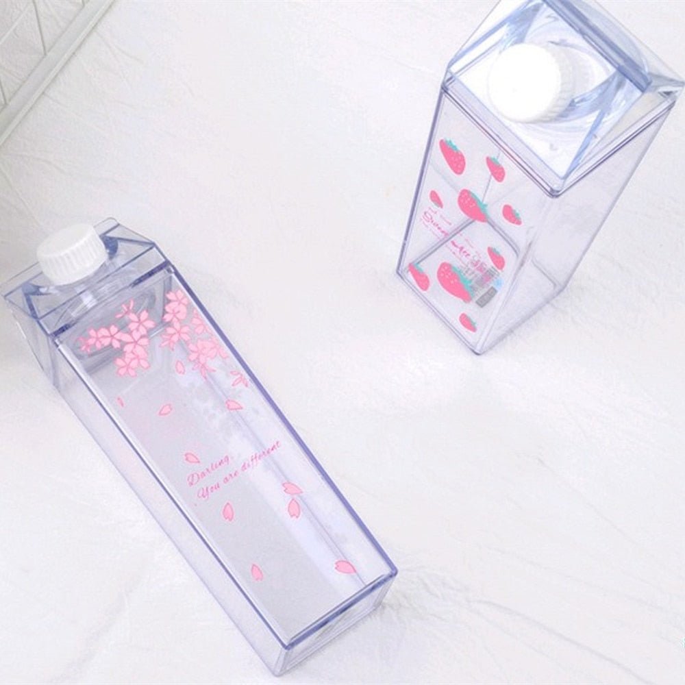 Kitchen Leakproof Creative Transparent Milk Water Bottle Drinkware Outdoor Climbing Tour Camping Children Men Milk Water Bottles - DunbiBeauty, LLC