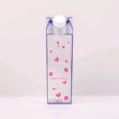 Kitchen Leakproof Creative Transparent Milk Water Bottle Drinkware Outdoor Climbing Tour Camping Children Men Milk Water Bottles - DunbiBeauty, LLC