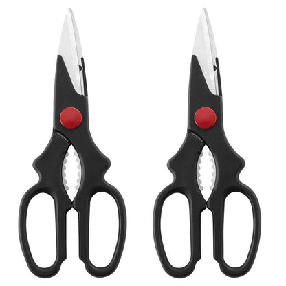 Kitchen Scissors 2 Pack Kitchen Shears Heavy Duty Dishwasher Safe Food Scissors Multipurpose Stainless Steel Sharp Cooking - DunbiBeauty, LLC