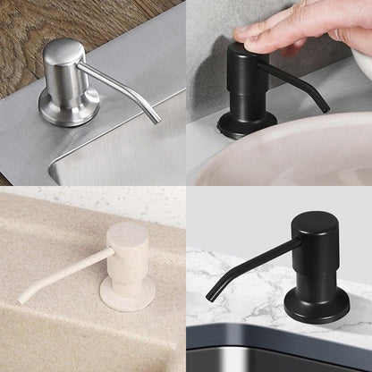 Kitchen Soap Dispensers Stainless Steel Kitchen Sink Counter top Soap Dispenser EL8406 - DunbiBeauty, LLC