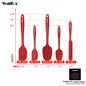 Kitchen Utensil Cooking Tools Silicone Spatula Set Spoon Cake Spatulas for Cooking Baking and Mixing - DunbiBeauty, LLC