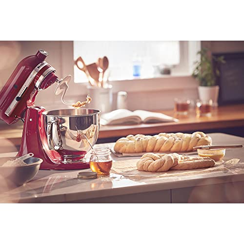 KitchenAid KSM150PSER Artisan Tilt-Head Stand Mixer with Pouring Shield, 5-Quart, Empire Red - DunbiBeauty, LLC