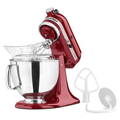 KitchenAid KSM150PSER Artisan Tilt-Head Stand Mixer with Pouring Shield, 5-Quart, Empire Red - DunbiBeauty, LLC