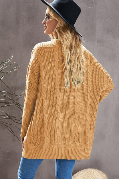 Knit Texture Long Cardigan - DunbiBeauty, LLC