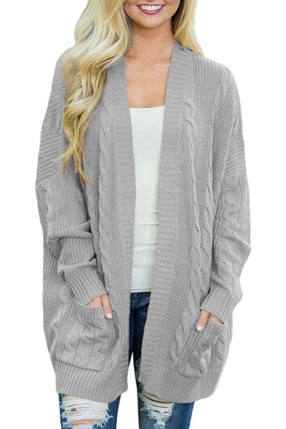 Knit Texture Long Cardigan - DunbiBeauty, LLC