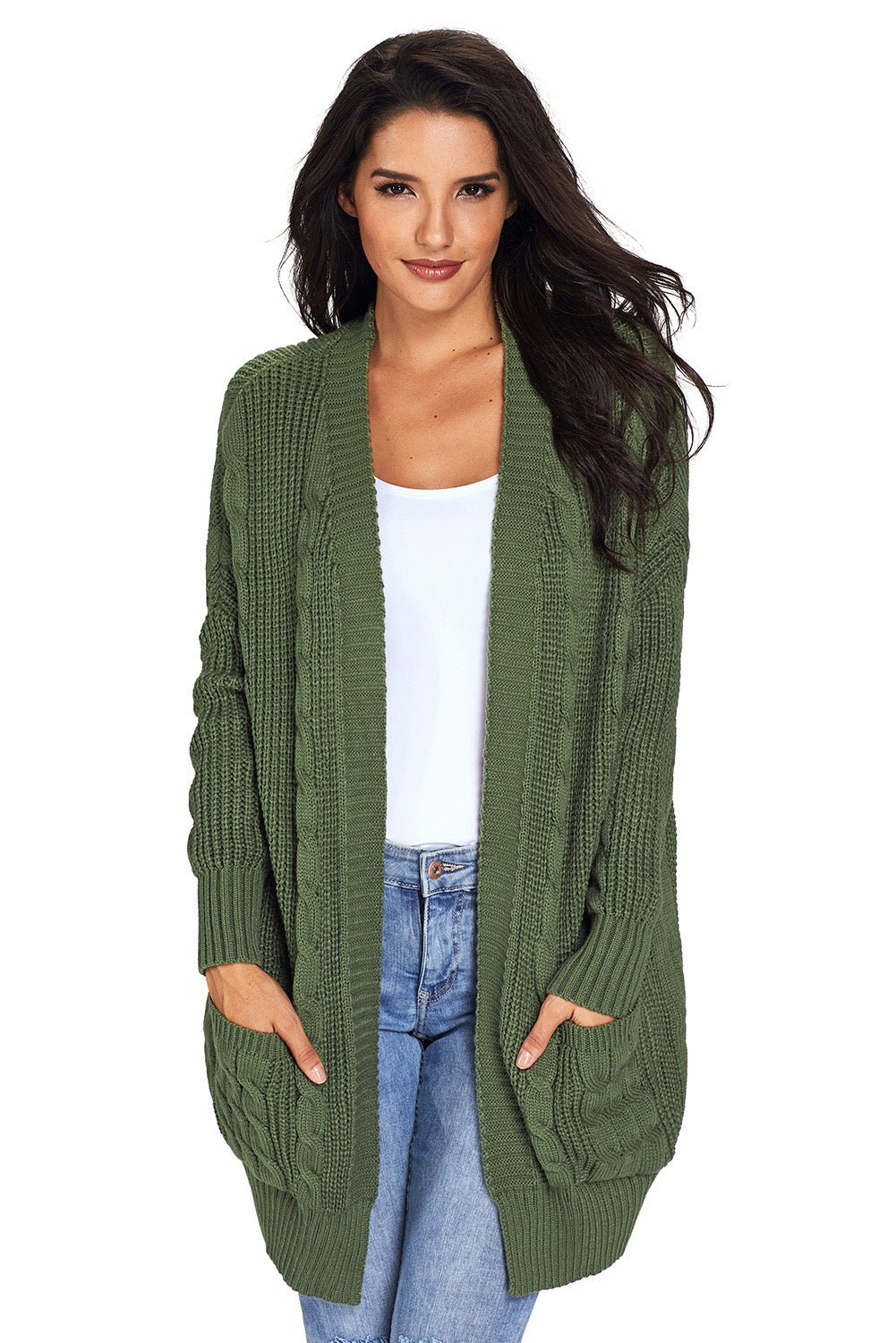 Knit Texture Long Cardigan - DunbiBeauty, LLC