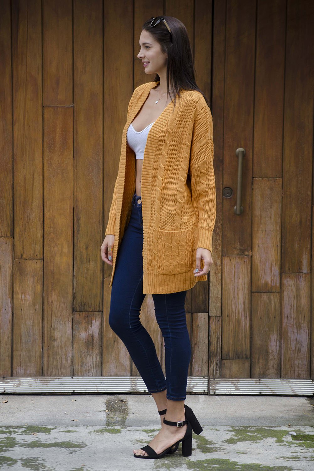 Knit Texture Long Cardigan - DunbiBeauty, LLC