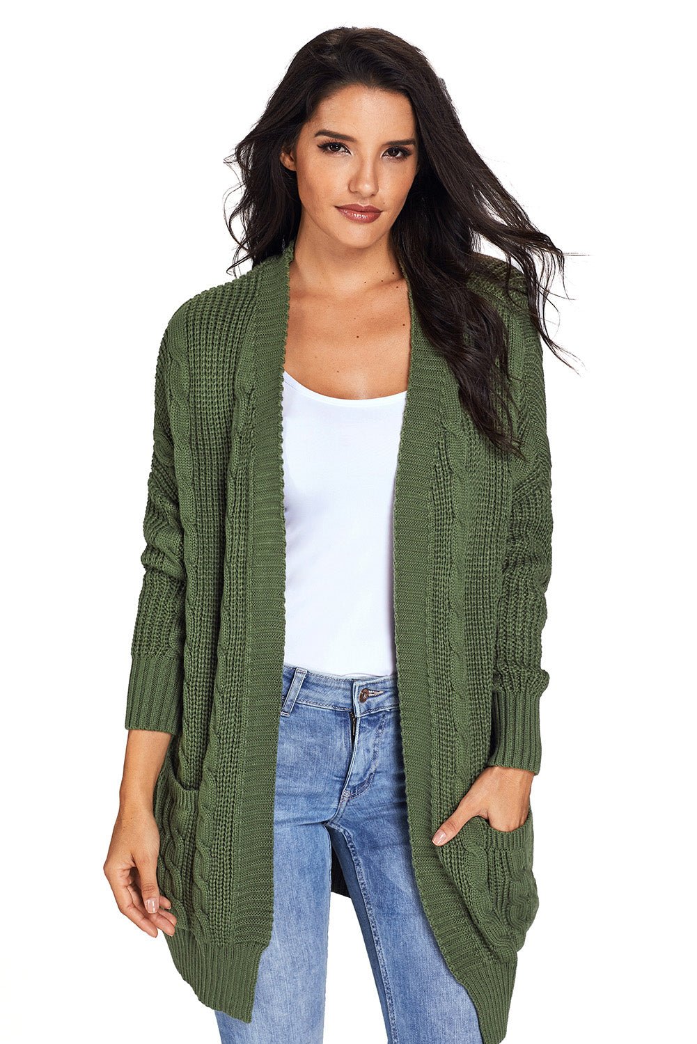 Knit Texture Long Cardigan - DunbiBeauty, LLC