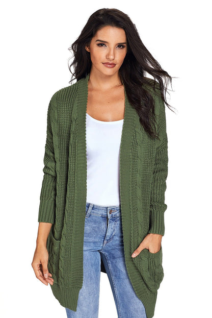 Knit Texture Long Cardigan - DunbiBeauty, LLC