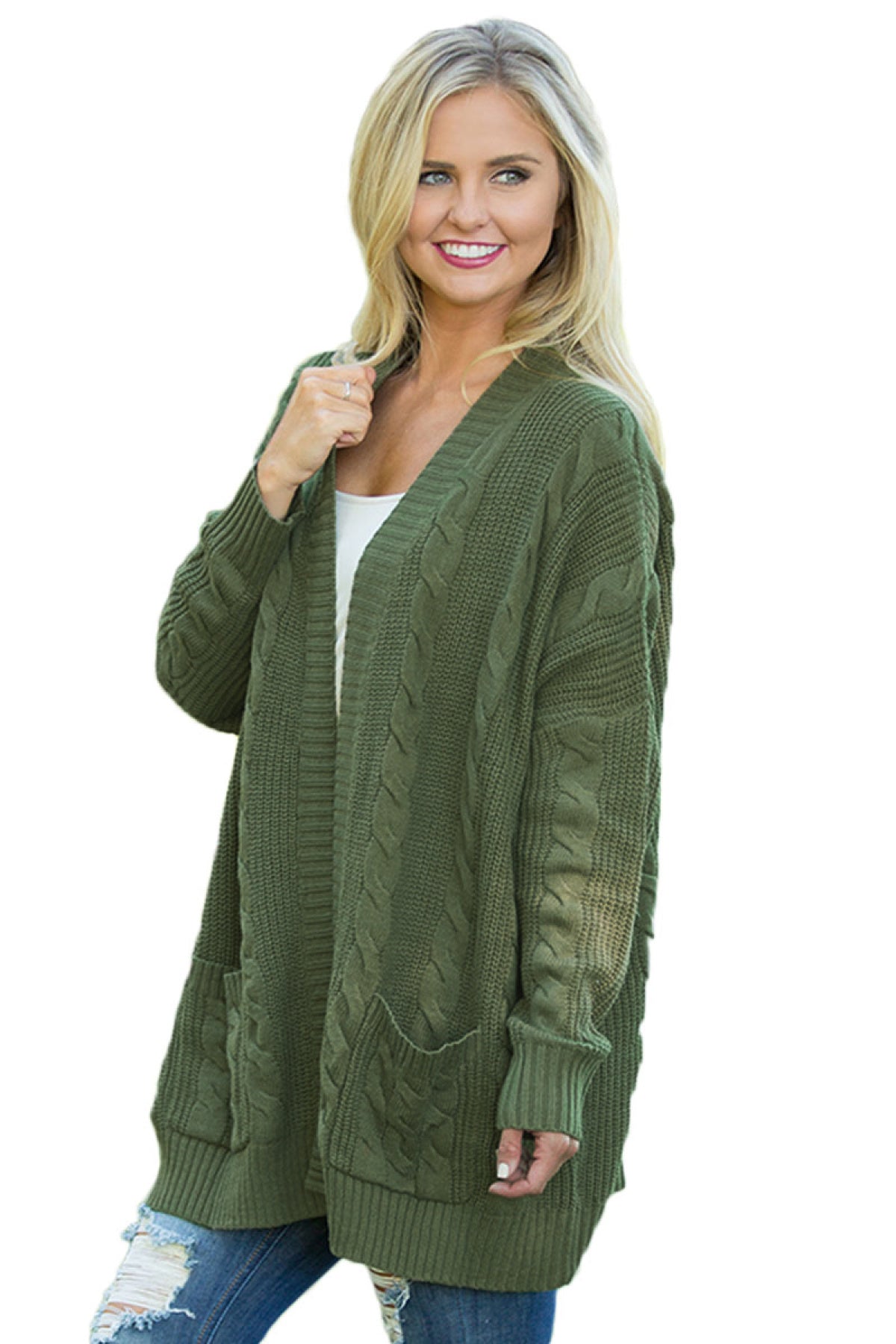 Knit Texture Long Cardigan - DunbiBeauty, LLC