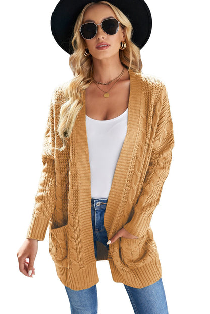 Knit Texture Long Cardigan - DunbiBeauty, LLC