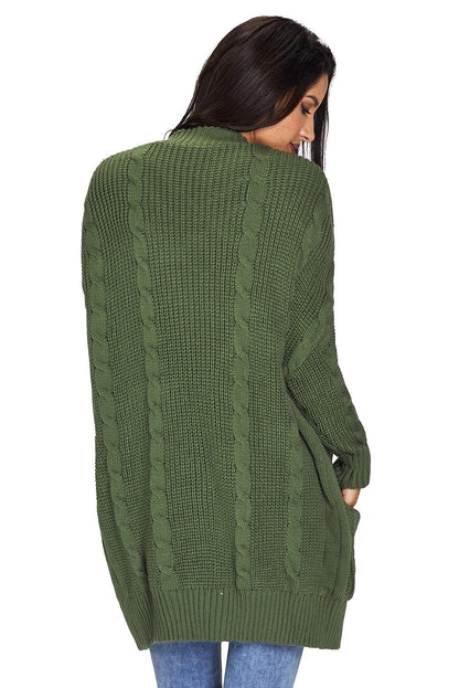 Knit Texture Long Cardigan - DunbiBeauty, LLC