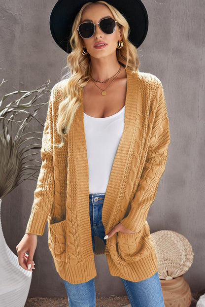 Knit Texture Long Cardigan - DunbiBeauty, LLC