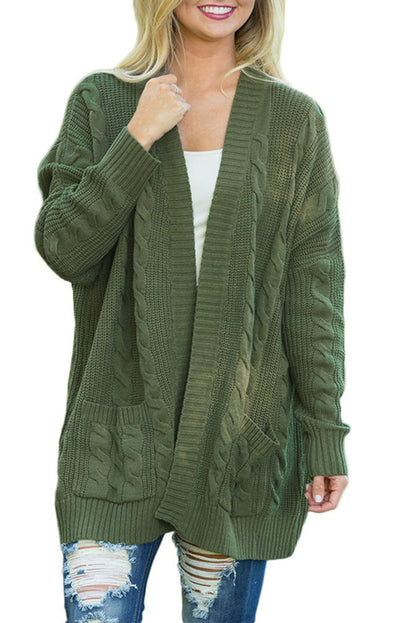 Knit Texture Long Cardigan - DunbiBeauty, LLC