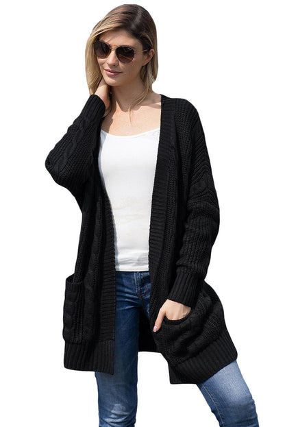 Knit Texture Long Cardigan - DunbiBeauty, LLC