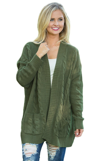 Knit Texture Long Cardigan - DunbiBeauty, LLC