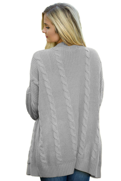 Knit Texture Long Cardigan - DunbiBeauty, LLC