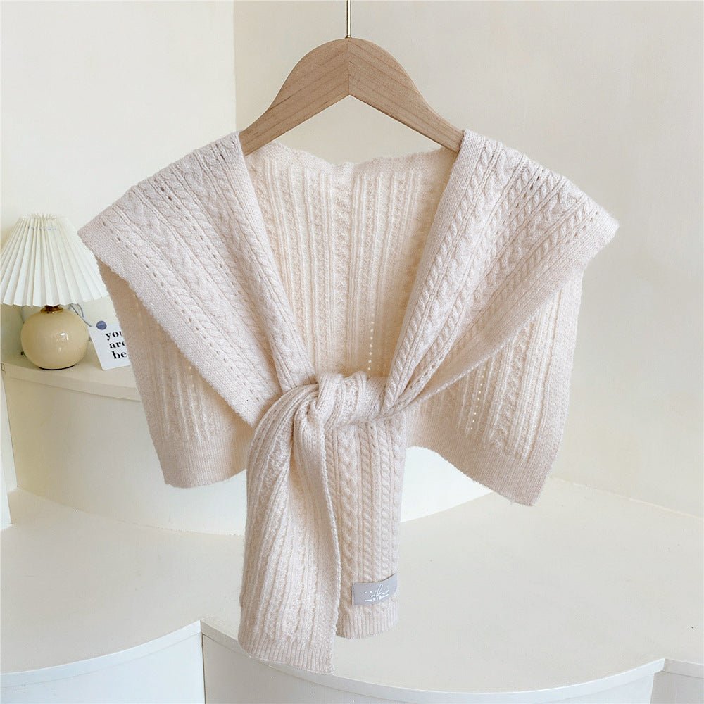 Knitted Sweater Style Shawl - DunbiBeauty, LLC