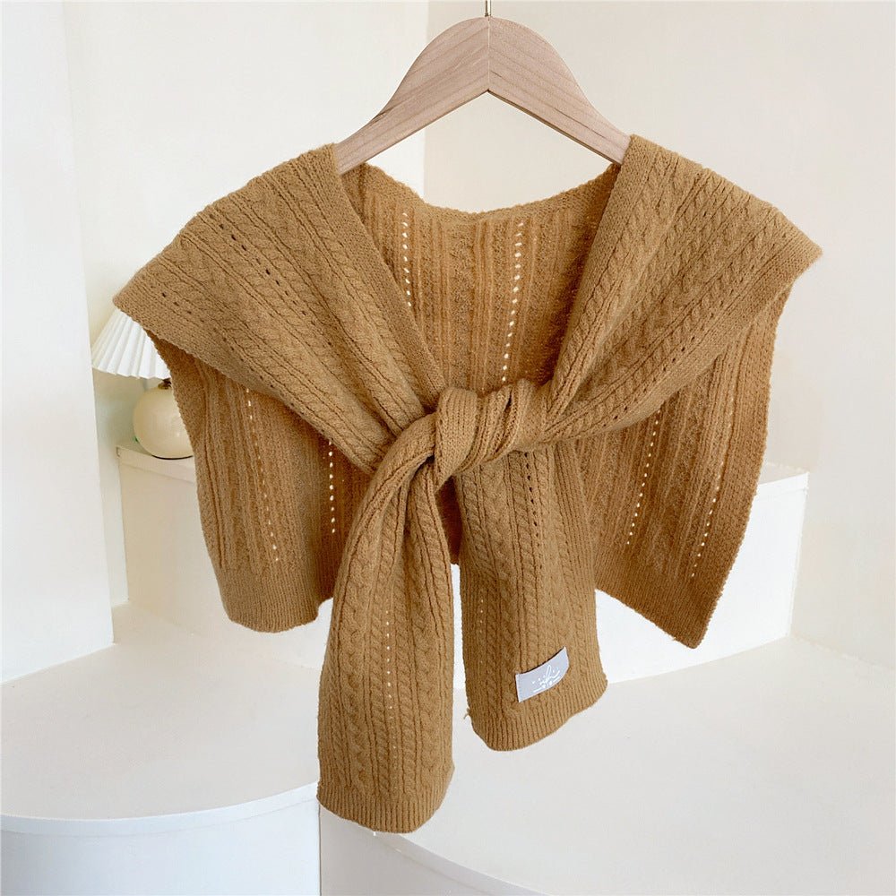 Knitted Sweater Style Shawl - DunbiBeauty, LLC