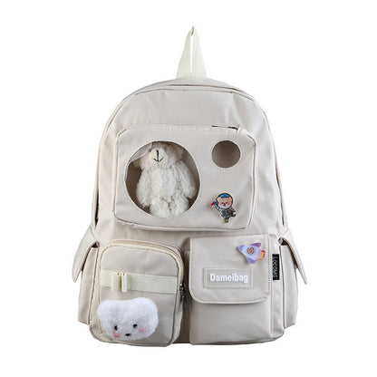 Korean Fashion Harajuku Girl Bear Backpack - DunbiBeauty, LLC