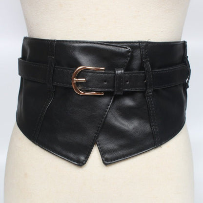 Korean Fashion Inspired Wide Waist Belt - DunbiBeauty, LLC