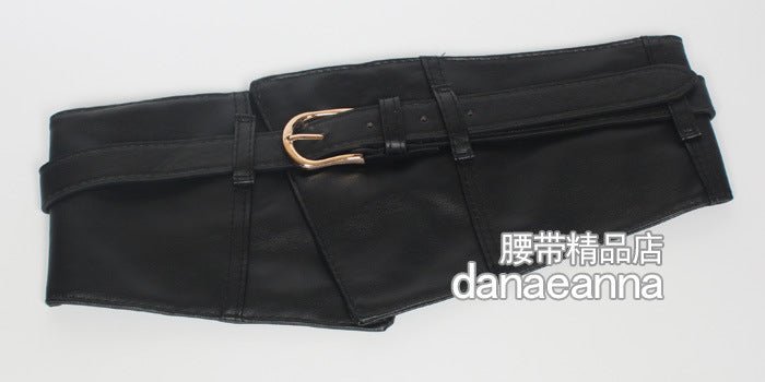 Korean Fashion Inspired Wide Waist Belt - DunbiBeauty, LLC